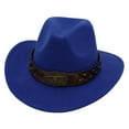 thumbnail image 3 of Celivon Western Cowboy Hat Jazz Bowler Hat Cow Head Decoration Ethnic Style Hat, 3 of 3