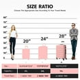 thumbnail image 7 of Luggage PC ABS Lightweight Suitcase with Wheels TSA Lock Hardshell Checked-Large Luggage 28 inch Pink, 7 of 7