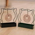 thumbnail image 4 of ACDANC Cute Cat Iron Mosquito Coil Holder Incense Holders Coil Incense Burner Frame Repellent Incense Rack For Household Bedroom, 4 of 7