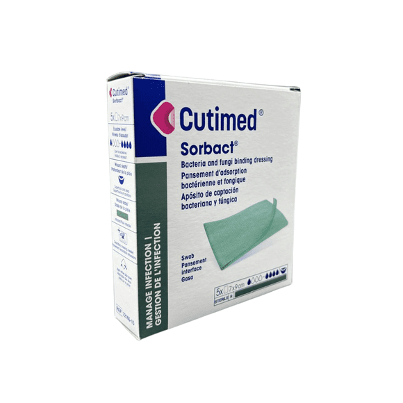 Apósito Cutimed Sorbact 7 cm x 9 cm (Caja con 5)