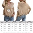 thumbnail image 2 of Suéter De Invierno Lady Jumper Top Loose Hole Suéter para mujer Sólido Cómodo Ropa de uso diario Traje de calle Cgtredaw Camello L para Mujer, 2 of 6