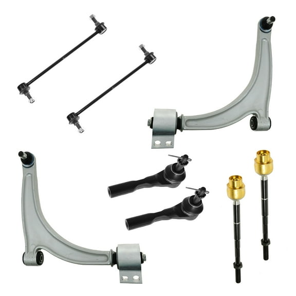 TRQ Tie Rod Sway Bar Link & Control Arm Front Set of 8 for Chevy Pontiac Saturn PSA58795