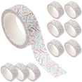 thumbnail image 4 of Colorful Decorative Tapes Scrapbook DIY Tapes Paper Material Multi-Colored 0.01x1.5x700cm Decorative For Handbooks Albums 10 Rolls, 4 of 4