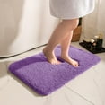 thumbnail image 6 of Large Lavender Bathroom Rug 24" x 60", Non Slip Bath Mat, Microfiber Thick Plush Water Absorbent Shower Mat for Bedroom, Tub and Shower, Machine Washable, 6 of 10