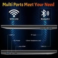 thumbnail image 5 of SANPTENT 15.6 Inch Laptop Computer, 24GB RAM, 256GB SSD, Intel Core i3 Processor, FHD Display, Windows 11 Pro, Wi-Fi 5, BT5, Numpad, for Business and Students., 5 of 7