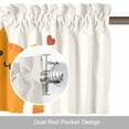 thumbnail image 6 of Japanese Lovely Cats Valances for Windows,Kitchen Valance Rod Pocket Short Curtain, Orange And Winds Kitty Valance Curtain Window Valances for Bedroom Bathroom Living Room 42x18in, 6 of 9