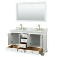 thumbnail image 5 of Wyndham Collection Wcs202060dcmunom58 Deborah 60" Free Standing Double Vanity Set - White, 5 of 7