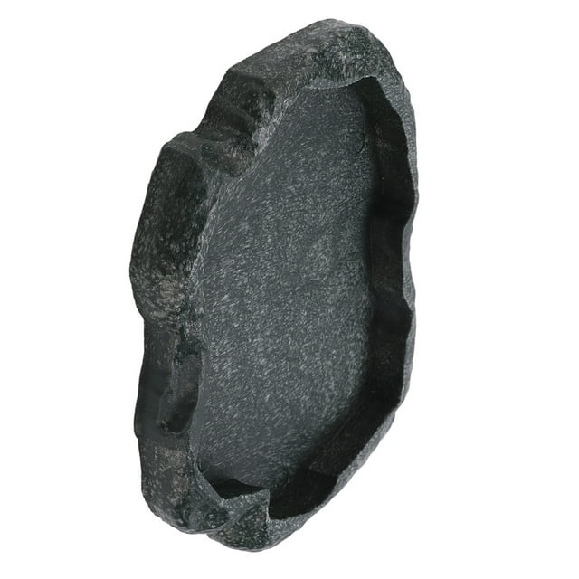 Bol d'Eau de Reptile, Résine Durable Reptile Nourriture de Roche et Bol d'Alimentation de Plat d'Eau pour Lézard Tortue