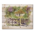 thumbnail image 3 of Designart 'Impression of Rustic Cottage In The Woods' Traditional Print on Natural Pine Wood, 3 of 5