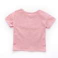 thumbnail image 6 of Toddler T Shirts Toddler Kids Girls Summer Solid Short Sleeve Casual T Shirt Lightweight Breathable Soft Top Boys T Shirts Pink 4 Years-5 Years, 6 of 6