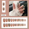 thumbnail image 2 of 24pcs Flash Wear Long Paragraph Fashion Manicure Patch False Nails Save Time Wearable Nail, 2 of 4