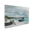 thumbnail image 2 of Trademark Fine Art 'The Beach At Sainteadresse' Canvas Art by Monet, 2 of 3