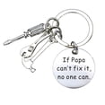 thumbnail image 1 of Fathers Day Gift if Dad Cant Fix It No One Can Key Chain with Tool Charms, 1 of 8