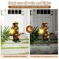 thumbnail image 4 of Synthetic Resin Cow Garden Statue with Solar Lantern Decorative Outdoor Cow Statue Fun Lawn Ornament for Yard Garden Patio Pathway, 4 of 11