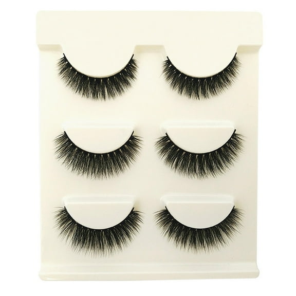 Beauty Under $5 Makeup Natural Long Fake Eye Lashes Thick False Eyelashes Black Black