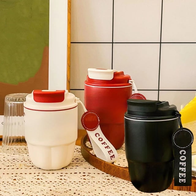 Sentmoon Coffee Cups Stainless Steel Mouthwash Mug Stainless Steel Milk Mug Coffee Mug Portable Family Stainless Steel Toothpots Toothbrush Cups for Home and Gift Use