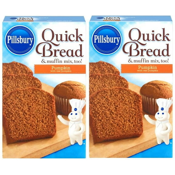 ( 2 Pack ) Pillsbury Pumpkin Quick Bread and Muffin Mix, 14 Oz Box