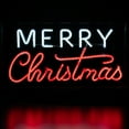 thumbnail image 6 of Northlight LED Merry Christmas Neon Lighted Wall Sign - 17", 6 of 9