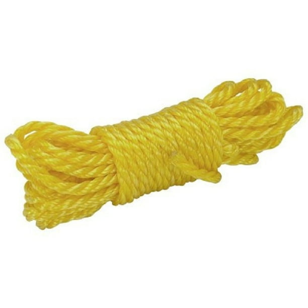 uBoxes Nylon Rope Yellow Nylon securing Rope 1/4" Thick 50feet Length