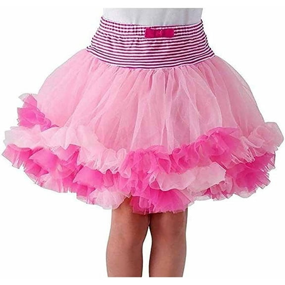 JONA MICHELLE girl's Pink Layered TUTU SKIRT, Size XS (2T-3T)