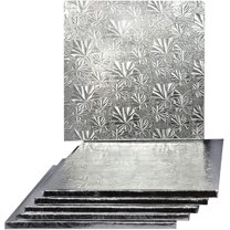 14" Silver Square Drum 1/2", 6 count