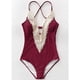 thumbnail image 5 of Traje de baño del traje de baño de la playa de los sistemas del bikini del cordón del vintage de las señoras de las mujeres de la moda, 5 of 6