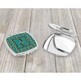 thumbnail image 3 of Letter N Football Aqua Orange and Marine Blue Compact Mirror CJ1063-NSCM, 3 of 4