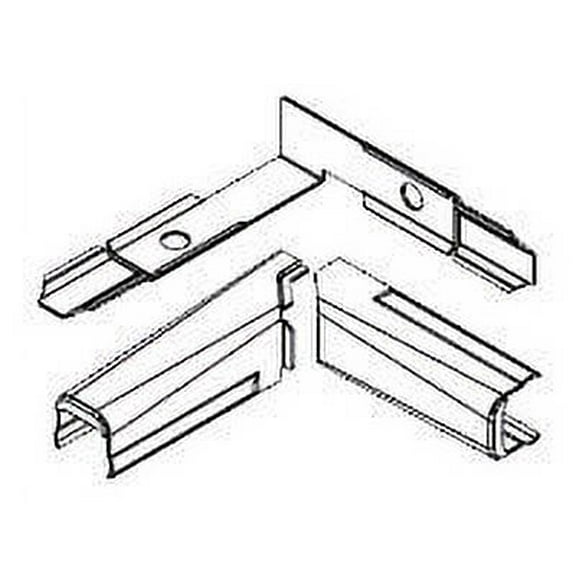 Wiremold Internal Elbow Fitting,Ivory,Steel V5711LHA