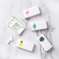 thumbnail image 4 of 5Pcs 3 Grids Mini Square Pill Box Portable Vitamin Pill Case Medication Holder Container for Traveling (Mixed Color), 4 of 6