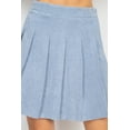 thumbnail image 2 of A-line Corduroy Pleated Mini Skirt L, 2 of 4