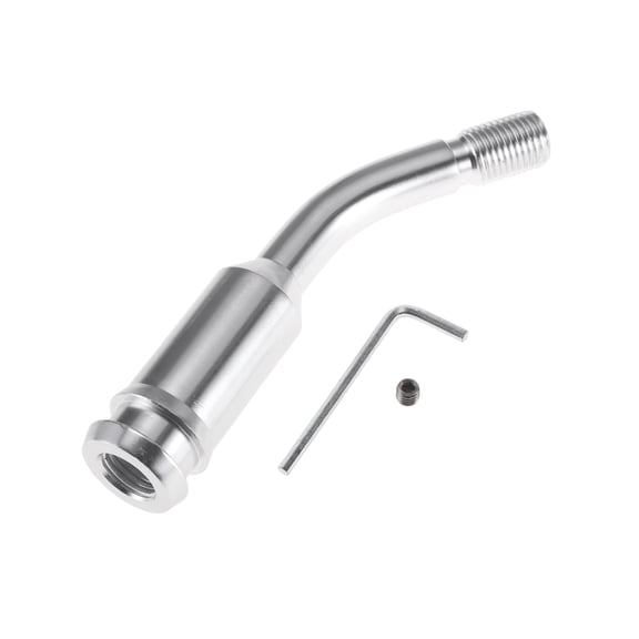 Unique Bargains Shift Knob Extender M14x1.5 Gear Shift Knob Adapter 5inch Length Metal Gear Shifter Extension Silver Tone 1 Pcs