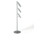 thumbnail image 6 of M&T Displays Heavy Duty Literature Rack with 8 pcs. Steel Shelf and Rotating Base Magazine Holder Brochure Display Stand Catalog Leaflet for Fair Conference (Gray 8.5x11 A4), 6 of 6