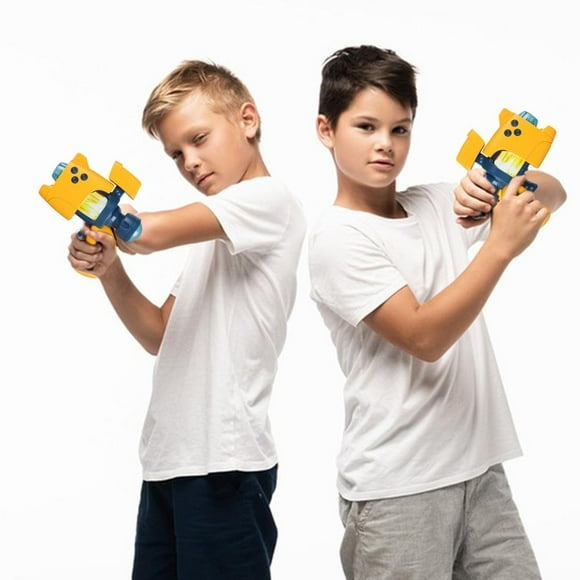 Feltree Mini Pistolet Jouet Électrique Acousto-Lumière pour Tout-Petits, Portable avec Son et Lumières DEL, Idéal pour les Cadeaux de Fête et le Jeu Sensoriel, Plastique ABS Sécuritaire pour 3 Ans et Plus