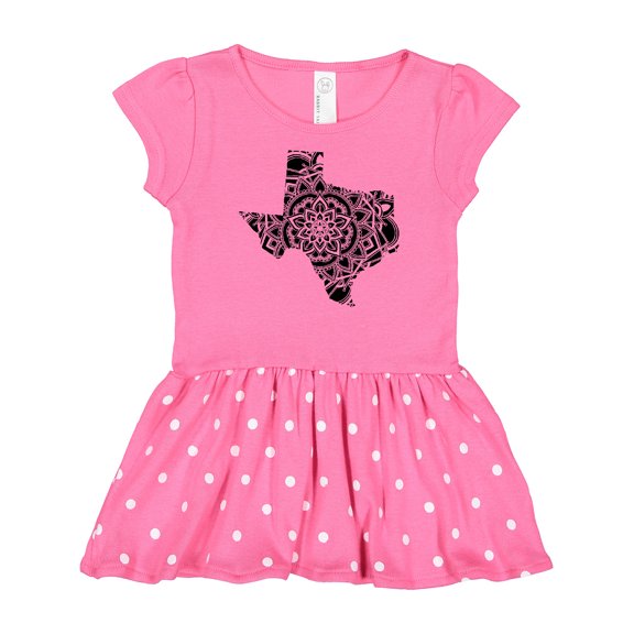 Inktastic Texas Silhouette Mandala Gift Baby Girl Dress