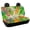 Leaf and Leopard Print Design, variant on CHAQLIN Palm Tree Plumeria Rear Bench Seat Covers, 2 Piece Non Slip Washable Seat Covers for Cars, Trucks and Vans, Quick Dry Durable Back Seat Protectors