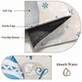thumbnail image 6 of 8'x10' Area Rugs, Blue Christmas Snowman Indoor Outdoor Area Rug for Living Room Bedroom, Xmas Snowflake Birds Washable Bathroom Rugs Kitchen Floor Carpet Mats Home Decor Aesthetic, 6 of 8