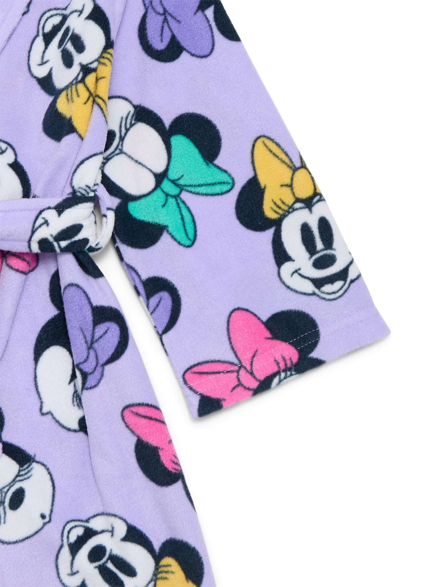 Minnie Mouse Toddler Girls Fleece Bathrobe Pajamas, Sizes 2T-5T