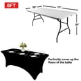 thumbnail image 3 of Mantel IVAPUPU Spring de 6 pies para mesa rectangular negro, 3 of 6