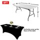 thumbnail image 3 of Mantel IVAPUPU Spring de 6 pies para mesa rectangular negro, 3 of 6
