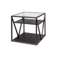 thumbnail image 1 of Pemberly Row Table d'Appoint Industrielle en Bois, Gris, 1 of 4
