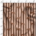thumbnail image 2 of Soimoi Brown Fabric - By the Yard - 42 Inch Wide - Stripe & Jumping Leopard Animal Pattern Textile - Bold Stripes with the Energetic Leap of a Leopard Printed Fabric, 2 of 6