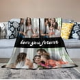 thumbnail image 3 of Personalised Blanket, Custom Blanket with Photos Text.Custom Blanket with Photo Collages.Father, Mom, Lover, Kids, Friends, Birthday, Christmas - Personalised Gifts for Women Men, 180x200cm, 3 of 6