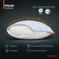 thumbnail image 4 of Dreamlab Almohada Polar Cloud Pillow 2 Pack| Funda Fría al Tacto, Altura Ajustable, Memory Foam y Microfibras | Firmeza: Media | Hipoalergénica, Certificaciones |2 Piezas Tamaño Estándar (45cm x 64cm), 4 of 7