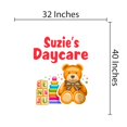 thumbnail image 3 of KIDS DAYCARE - Adhesive Child Care Multicolored Decoration Teddy Bear Alphabet Cubes Design Kids Playroom Nursery Personalized Name Wall Decal Sticker 32" x 40", 3 of 3