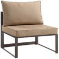 thumbnail image 2 of Fortuna 8 Piece Outdoor Patio Sectional Sofa Set , Brown Mocha, 2 of 8