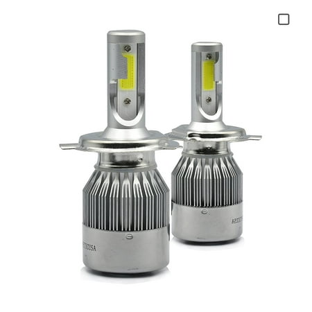 H4 All in One 100W 10000LM CREE LED Headlight DRL Kit/High/Low Beam/Fog Lamp Kit Light Bulbs White  (H4, (Best H4 Led Headlight)