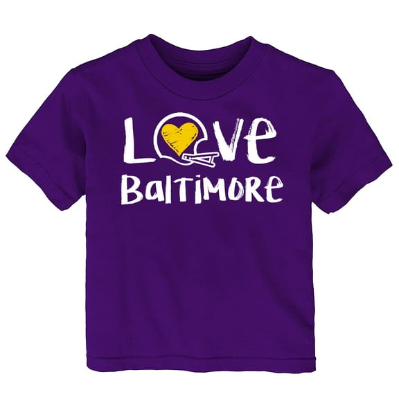 Future Tailgater Chalk Art Love Infant Toddler Youth T-Shirt for Baltimore Fans