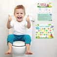 thumbnail image 3 of HuiJuMei 10pcs Potty Training Stickers Chart, Cartoon Dinosaur Theme Toilet Training Reward Chart Potty Reward Chart for Toilet Success, 3 of 7