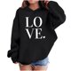thumbnail image 1 of Sudadera con capucha y estampado de corazón de San Valentín, sudadera de manga larga para niños y niñas, chaqueta para niñas de talla mediana y grande., 1 of 7