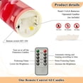thumbnail image 5 of Iauyy Flameless Candles Battery Operated LED Pillar Candles with Remote and Timer, Gradual Color Transition Set of 2 （S), 5 of 8